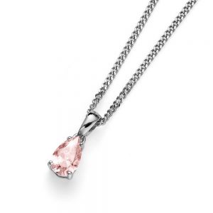 Oliver Weber Ródiumozott 925 Ezüst Nyaklánc Cirkónia kristályos medállal