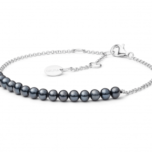Gaura Pearls Ródiumozott 925 Ezüst Karkötő Édesvízi gyöngyökkel