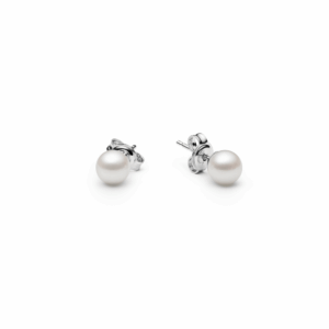 Gaura Pearls Sósvízi Akoya Gyöngy Fülbevaló Ródiumozott 925 Ezüsttel