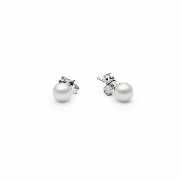 Gaura Pearls Sósvízi Akoya Gyöngy Fülbevaló Ródiumozott 925 Ezüsttel