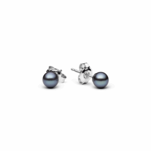 Gaura Pearls Sósvízi Tahiti Gyöngy Fülbevaló Ródiumozott 925 Ezüsttel
