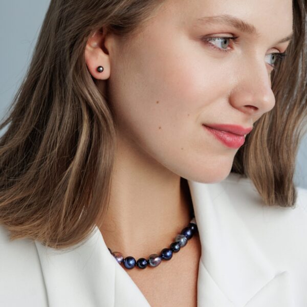 Gaura Pearls Sósvízi Tahiti Gyöngy Fülbevaló Ródiumozott 925 Ezüsttel - Image 2