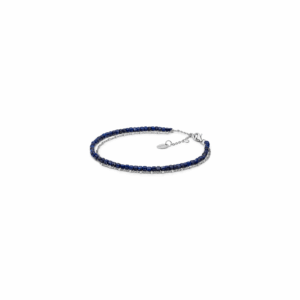 Gaura Pearls Lapis Lazuli Karkötő Ródiumozott 925 Ezüsttel