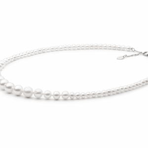 Gaura Pearls Édesvízi Gyöngysor Nyaklánc Ródiumozott 925 Ezüsttel