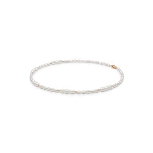 Gaura Pearls Édesvízi Gyöngysor Nyaklánc 14K Rózsa aranyozott 925 Ezüsttel